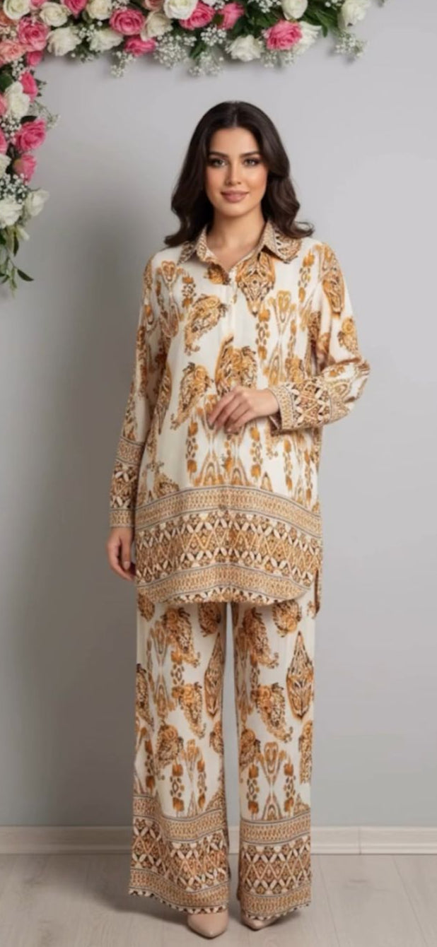 Two-piece printed co-ord set